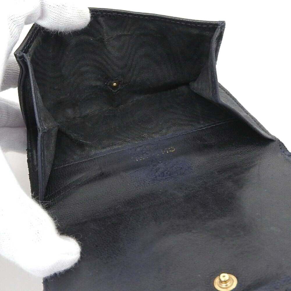 CHANEL Black Caviar Leather Logo Wallet - Picture 3 of 9